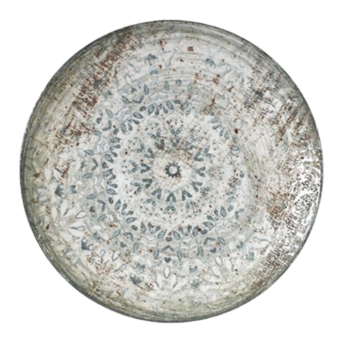 Alt Vajilla Fade fabricada en porcelana con un acabado envejecido único ideal para el uso intensivo profesional EME Mobiliario 