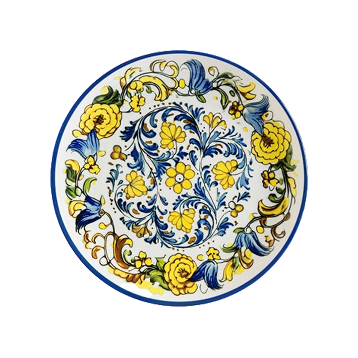 Alt Vajilla Albufera fabricada en porcelana apta para lavavajillas. Perfecto colorido y motivos florales para eventos y hostelería EME Mobiliario