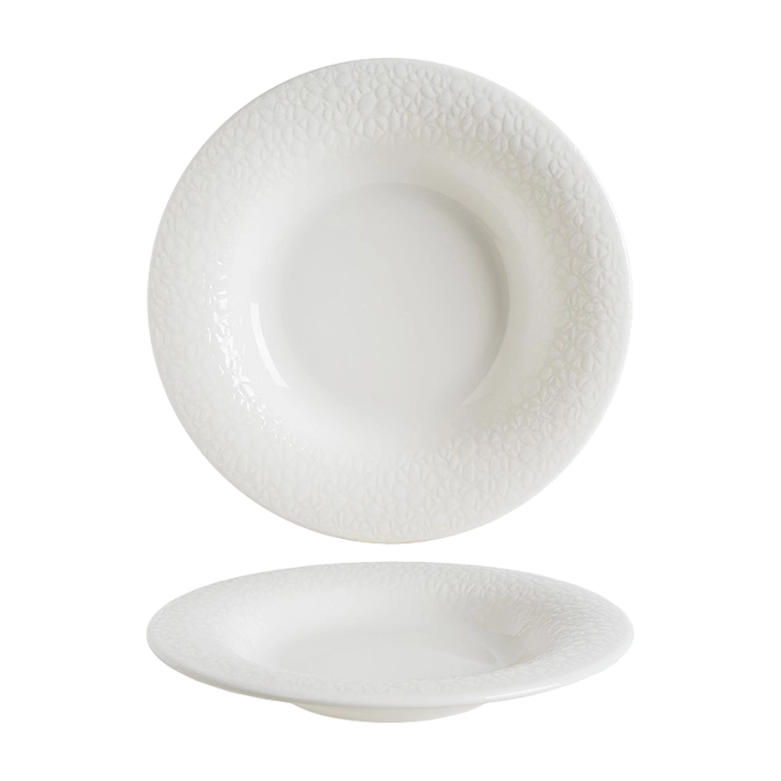 Alt Vajilla Albus Porteno fabricada en porcelana de alta calidad ideal para eventos y hostelería EME Mobiliario