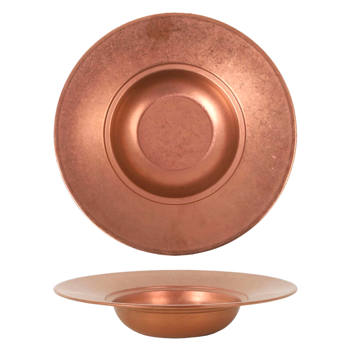 Alt Plato Pasta con estilo vintage de color cobre para emplatar pastas EME Mobiliario