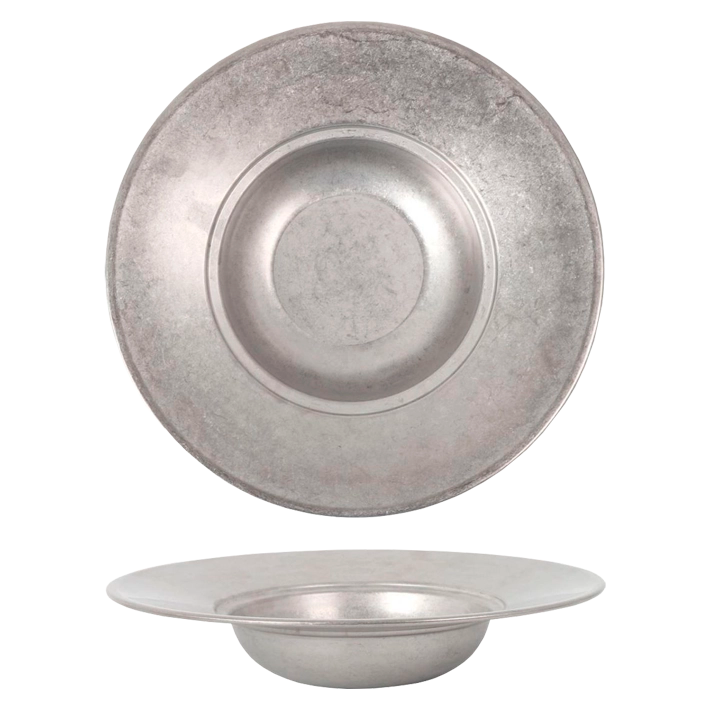 Alt Vajilla Vintage de Bonna con acabado en plata. Ideal para Eventos y Hostelería EME Mobiliario