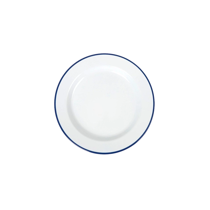Alt Vajilla Sotavento Filo Azul fabricada con melamina de alta calidad para eventos y hostelería EME Mobiliario 