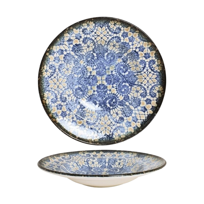 Alt Vajilla Bluet fabricada con porcelana de alta calidad ideal para usar en eventos y/o establecimientos de hostelería EME Mobiliario 