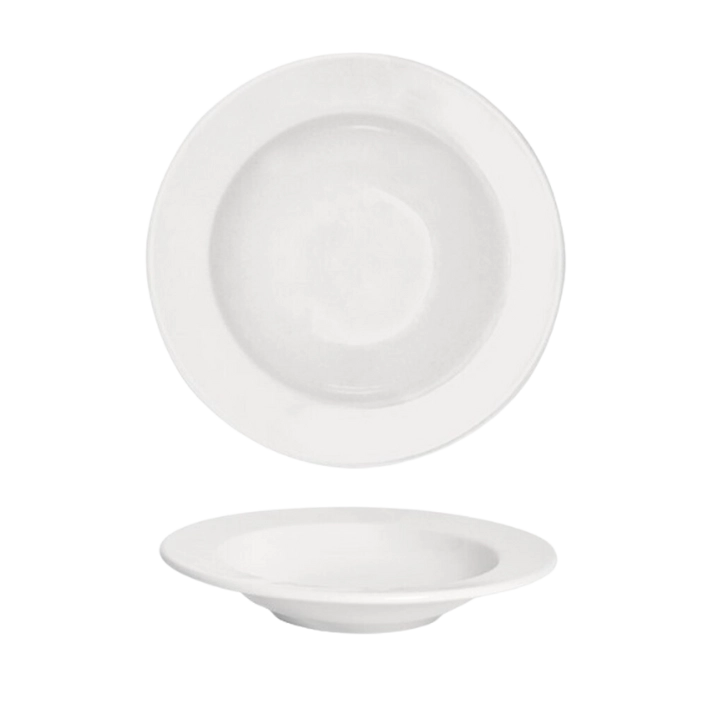 Alt Vajilla Silice con un diseño en color blanco y acabado en brillo está fabricada con porcelana EME Mobiliario 