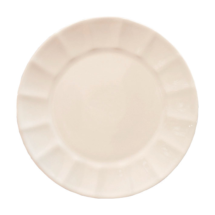 Alt Plato Llano de 28cm de color marfil fabricadas en gres EME Mobiliario