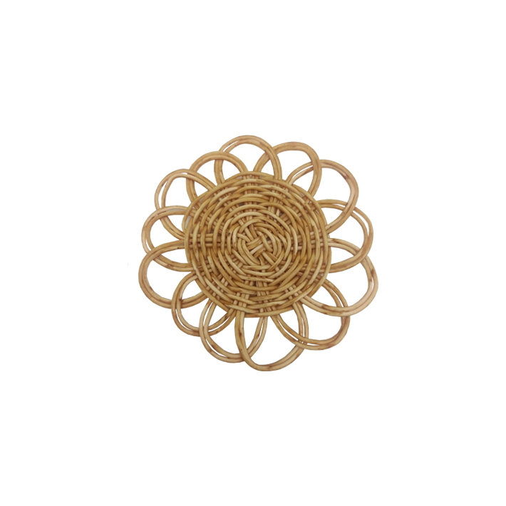 Alt Plato Pan Imitación Mimbre Flor fabricado 100% en resina ideal para usar en eventos y hostelería