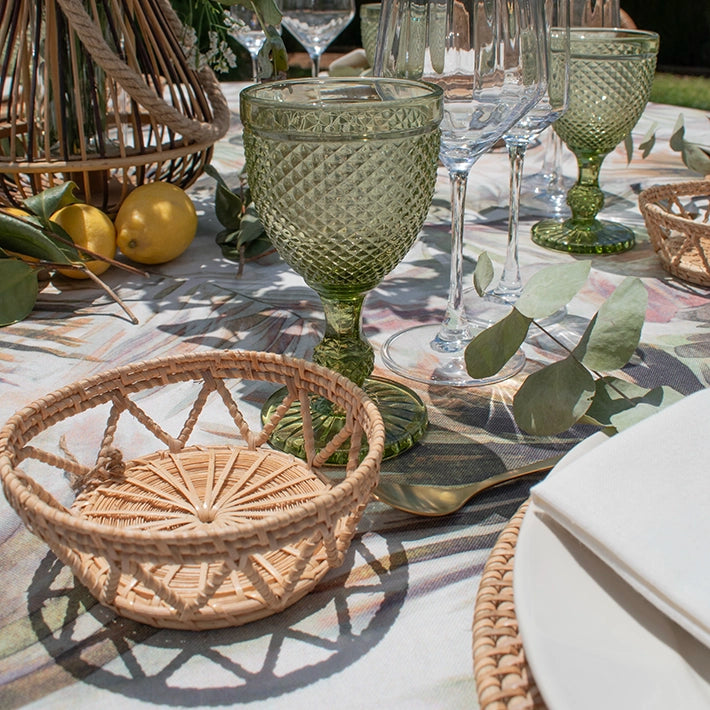 Alt Plato Pan de mimbre, fabricado con fibras naturales EME Mobiliario