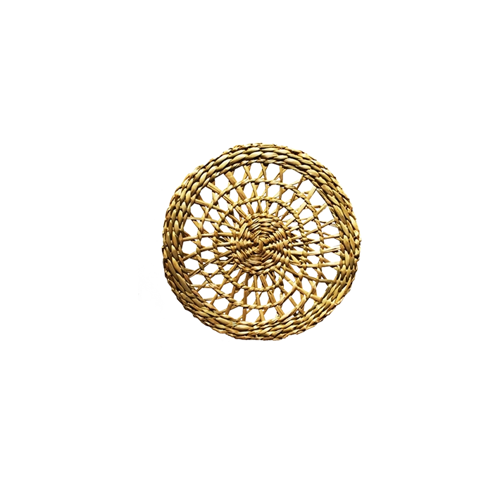 Alt Plato de Pan fabricado con mimbre de calidad con un diseño trenzado EME Mobiliario