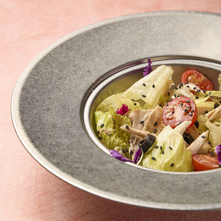 Alt Vajilla Vintage con acabado en plata para Eventos y Hostelería EME Mobiliario