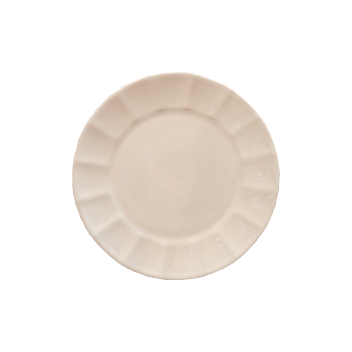 Alt Plato Postre de 22.5 cm de color marfil fabricadas en gres EME Mobiliario