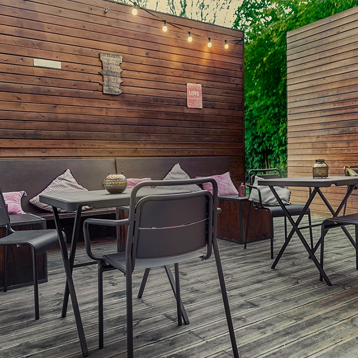 Alt Mesas Bistró 69cm x 69cm para terrazas, caterings y eventos EME Mobiliario