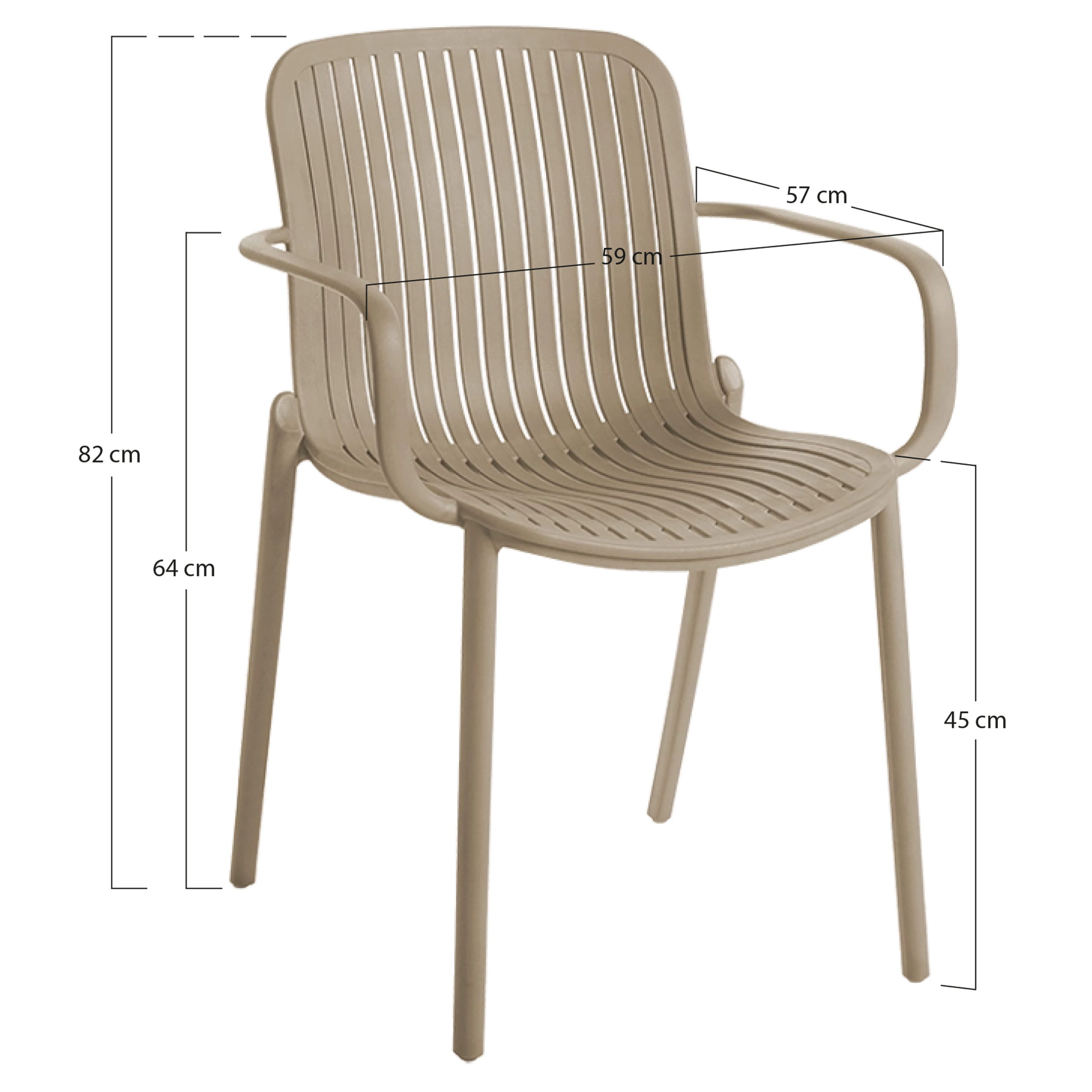 Alt Sillas Capri fabricadas en polipropileno, diseñadas para Hostelería EME Mobiliario