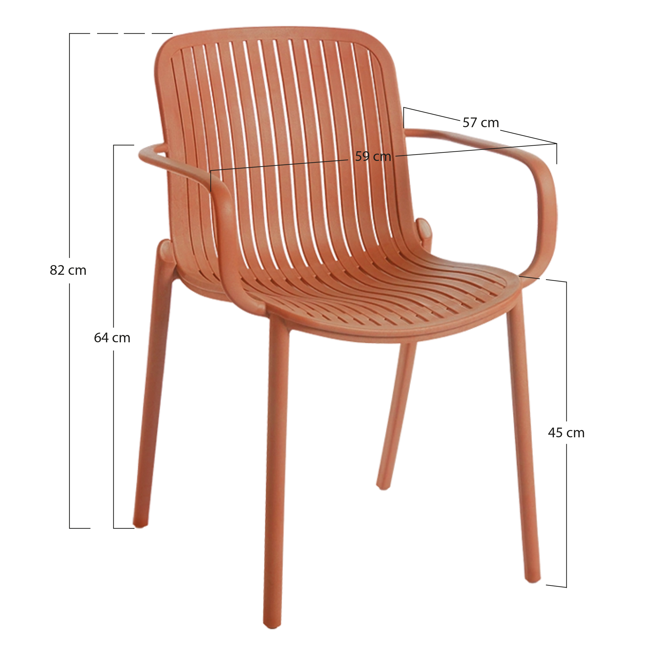 Alt Sillas Capri fabricadas en polipropileno, diseñadas para Hostelería EME Mobiliario