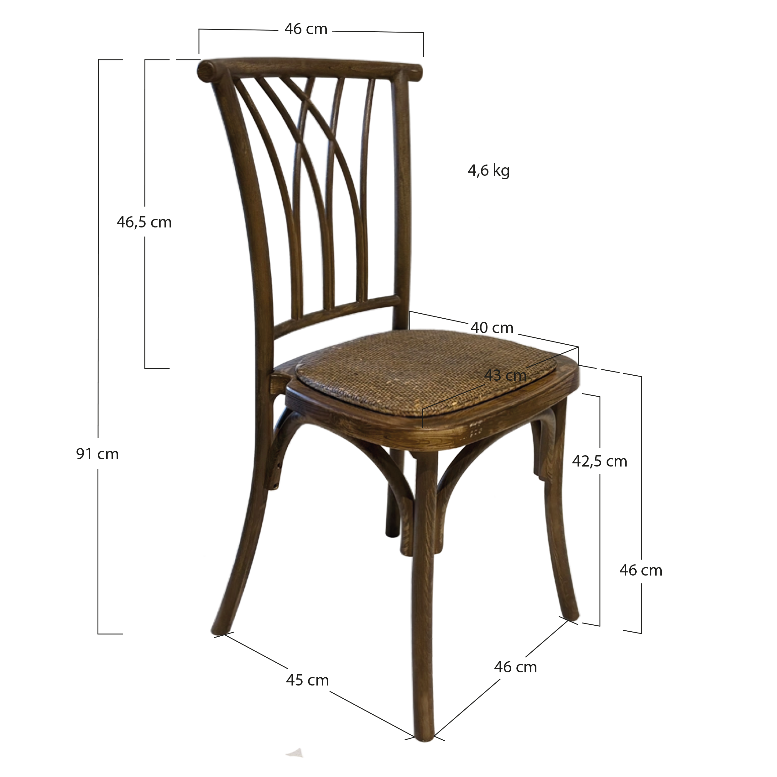 Alt Sillas Country Imitación Madera, una silla ideal para eventos con un mantenimiento rápido y sencillo EME Mobiliario