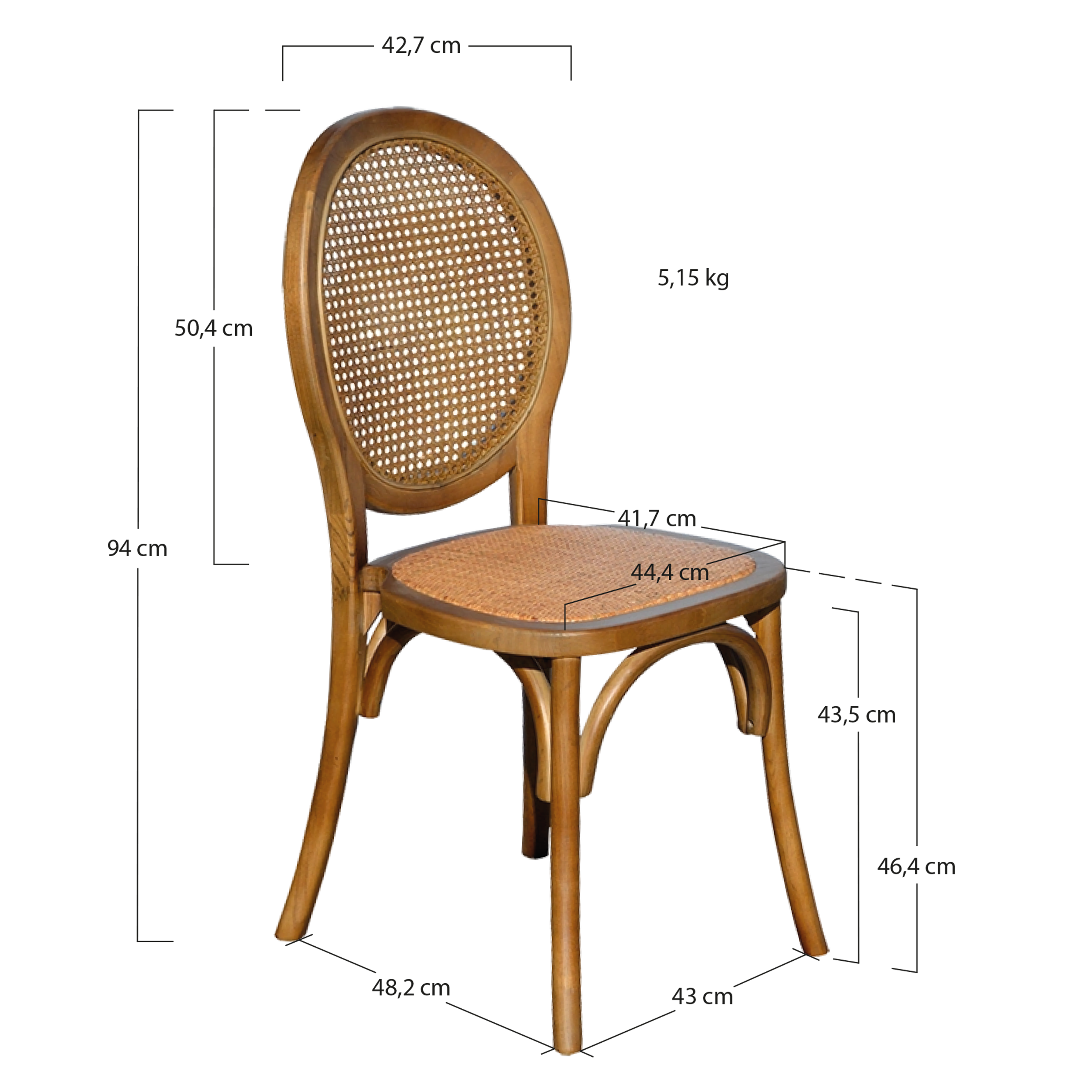 Alt Sillas Medallón fabricadas de madera para Eventos y Hostelería EME Mobiliario