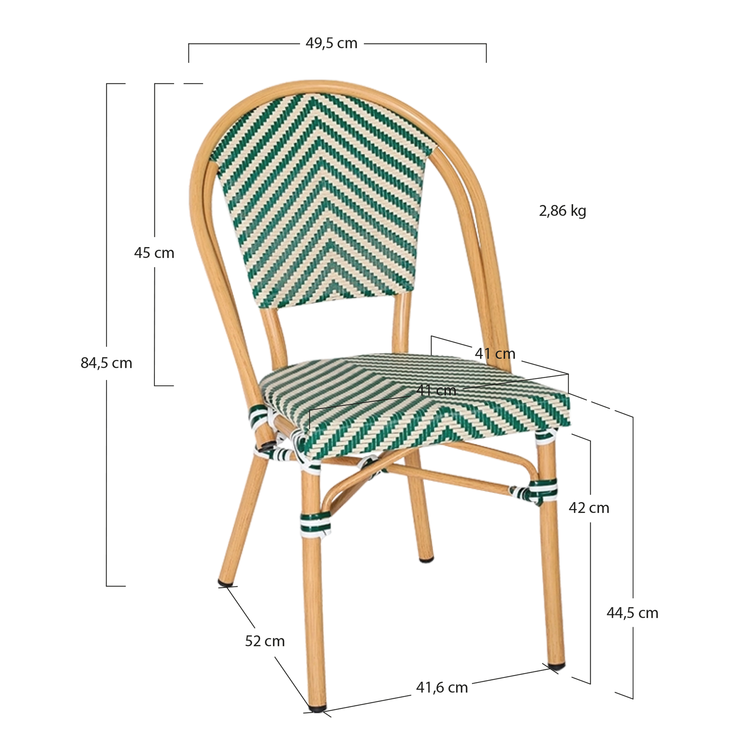 Alt Sillas Para Hostelería fabricadas en aluminio EME Mobiliario