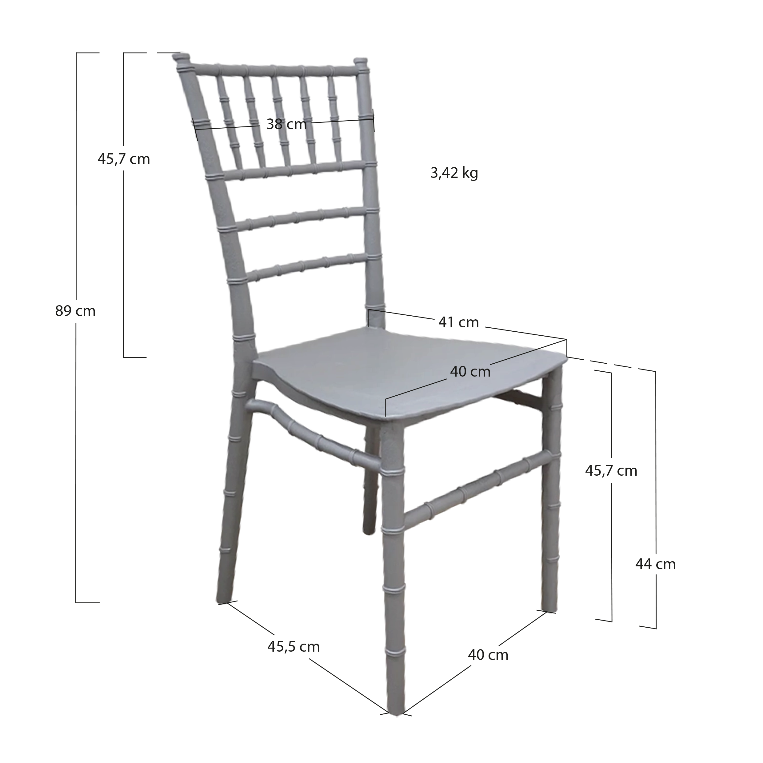 Alt Sillas Tiffany Color Plata Para Eventos EME Mobiliario