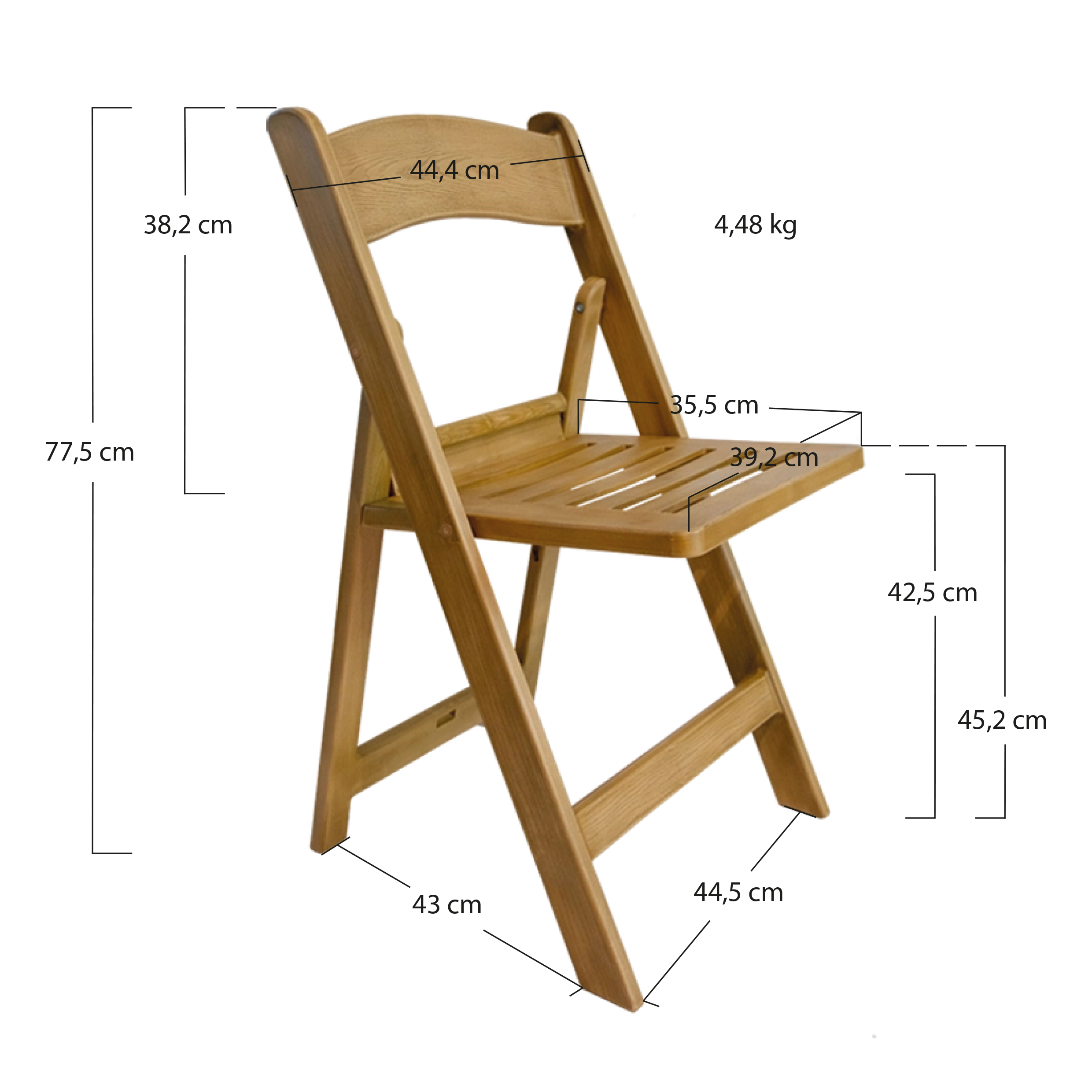 Alt Sillas Imitación Madera Para Eventos y Hostelería EME Mobiliario