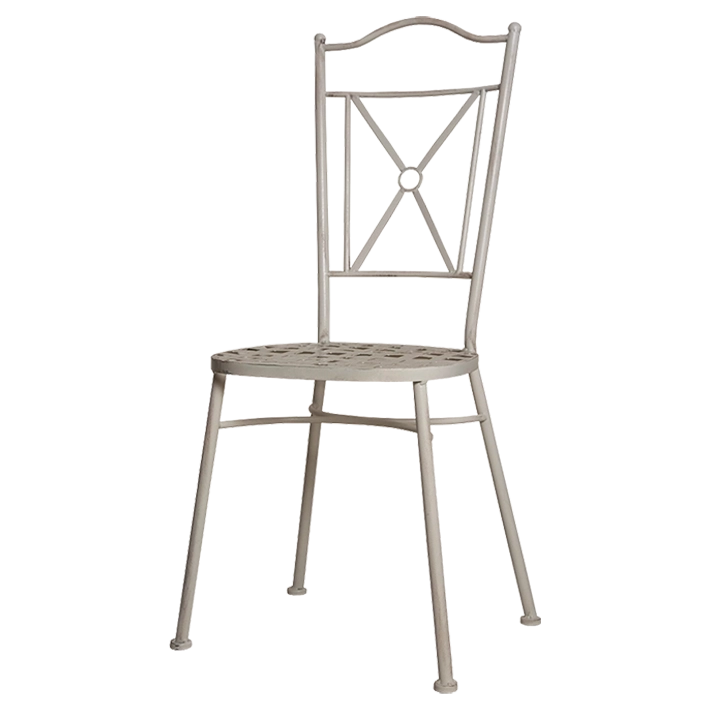 Alt Silla de Forja Blanca apilable para eventos y hostelería EME Mobiliario