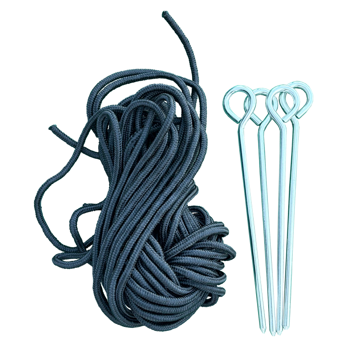 Alt Set de Cuerdas y Piquetas para Carpas Plegables Premium 