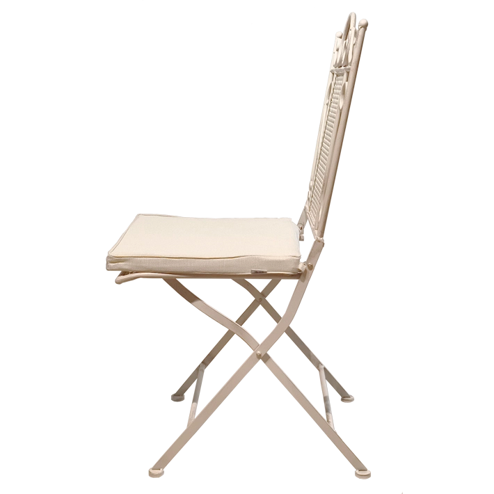 Alt Sillas De Forja con Estructura Plegable con Acabado en Blanco EME Mobiliario