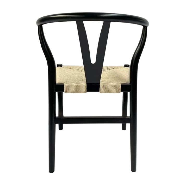 Alt Silla Bone Negra Madera apilable para eventos y hostelería