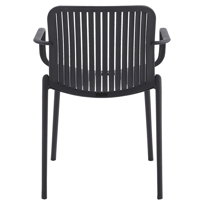 Alt Silla Capri Negra fabricada 100% en polipropileno es una silla apilable para hostelería EME Mobiliario 