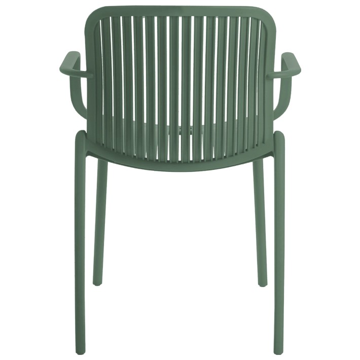 Alt Silla Capri Verde fabricada 100% en polipropileno es una silla apilable para hostelería EME Mobiliario 