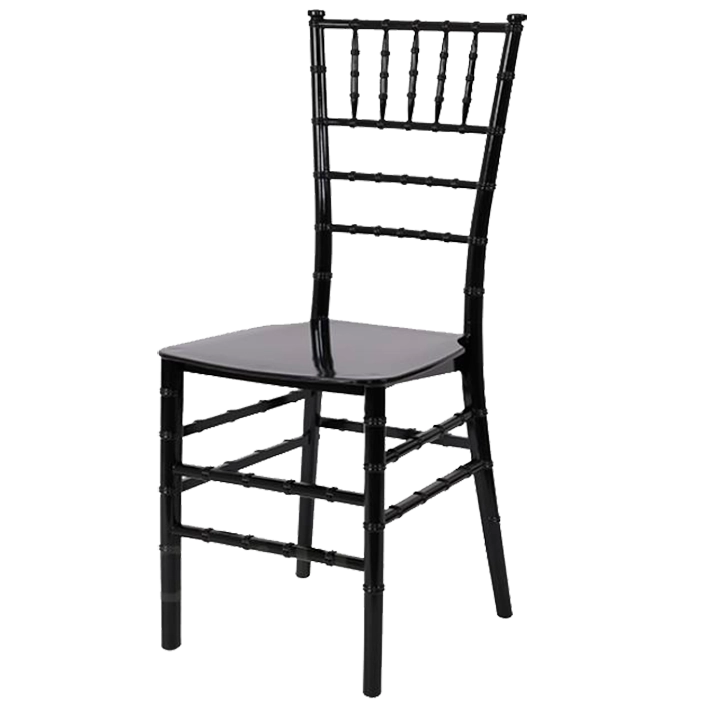 Alt Silla Chiavari negra con estructura monoblock, Ideal para Eventos y Hostelería EME Mobiliario