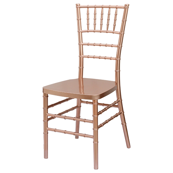 Alt Silla Chiavari Oro Rosa con estructura monoblock, Ideal para Eventos y Hostelería EME Mobiliario