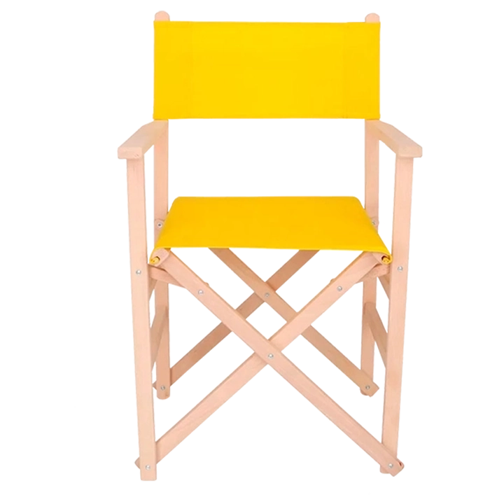 Alt Sillas Director en color amarillo fabricado en madera de haya para eventos EME Mobiliario