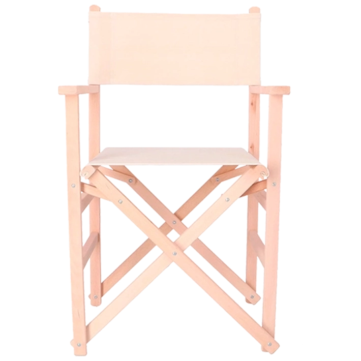 Alt Sillas Director en color beige fabricado en madera de haya para eventos EME Mobiliario