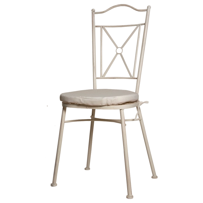 Alt Silla de Forja Blanca apilable para eventos y hostelería EME Mobiliario 