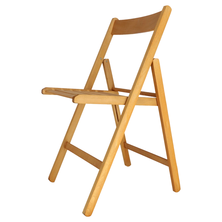 Alt Silla Madera Plegable Blanca fabricada en madera de haya EME Mobiliario
