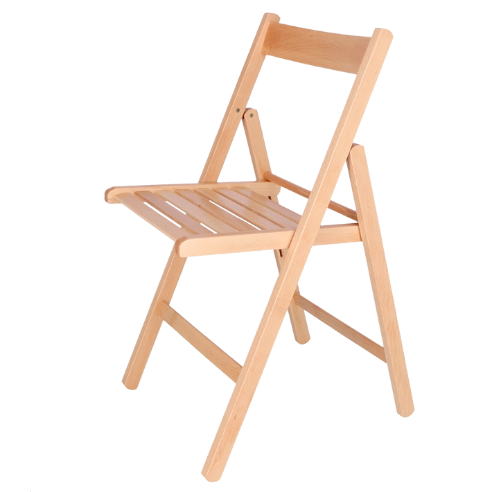 Alt Silla Madera Plegable Blanca fabricada en madera de haya EME Mobiliario