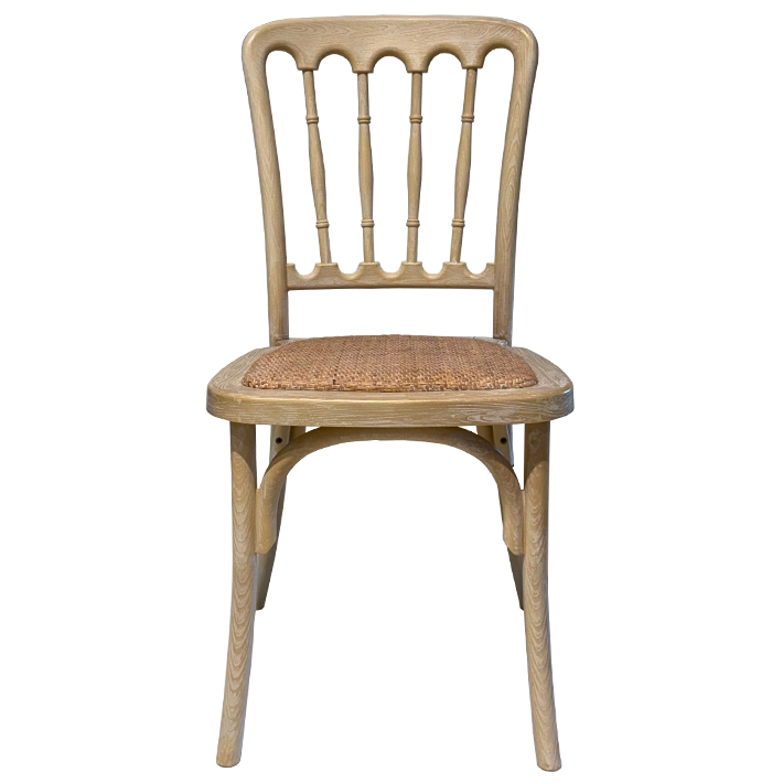 Alt Silla Napoleón Imitación Madera Decapada fabricada 100% en polipropileno ideal para su uso en eventos y hostelería