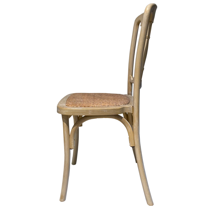 Alt Silla Napoleón Imitación Madera Decapada fabricada 100% en polipropileno ideal para su uso en eventos y hostelería