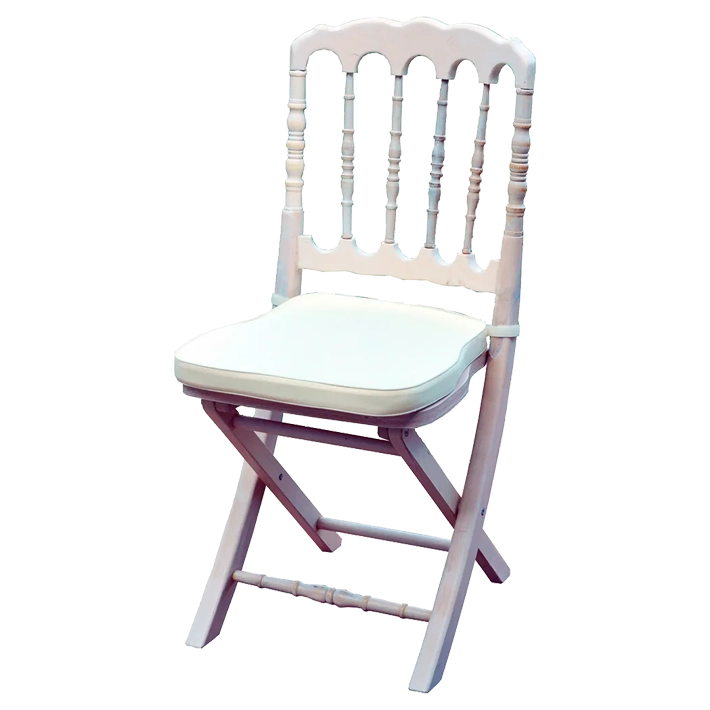 Alt Silla Napoleón Plegable con Cojín fabricada con madera de haya ideal para eventos. Cojín incluido. 