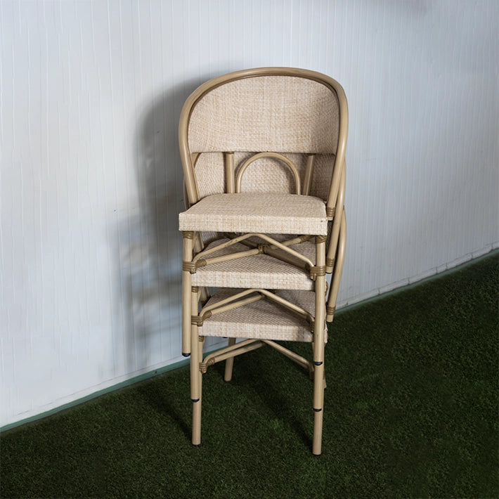 Alt Silla Niza con estructura de aluminio que imita al ratán. Ideales Para Hostelería EME Mobiliario