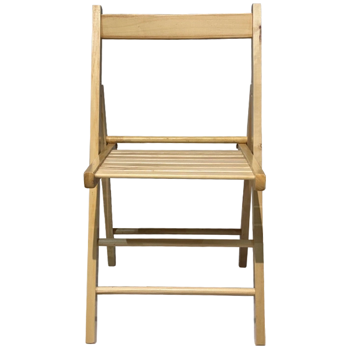 Silla Plegable Madera Natural