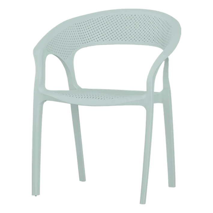 Alt Silla Terraza con rejilla fabricada en polipropileno de color verde mint EME Mobiliario