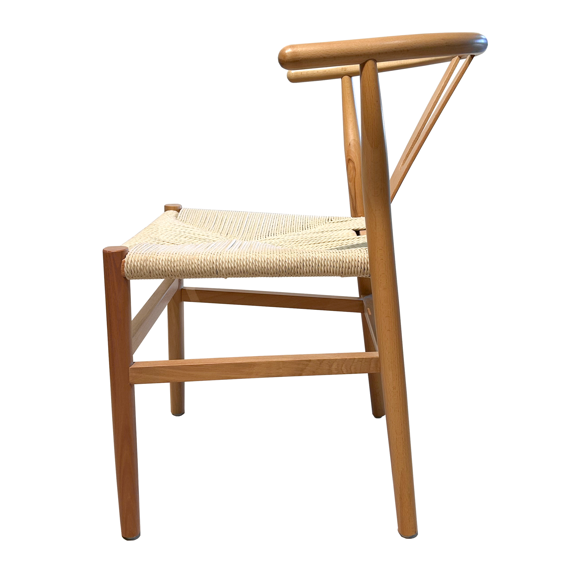 Alt Silla Bone fabricada con madera de haya con acabado natural y asiento de cuerda, ideal para Hogar, Eventos y Restauración EME Mobiliario