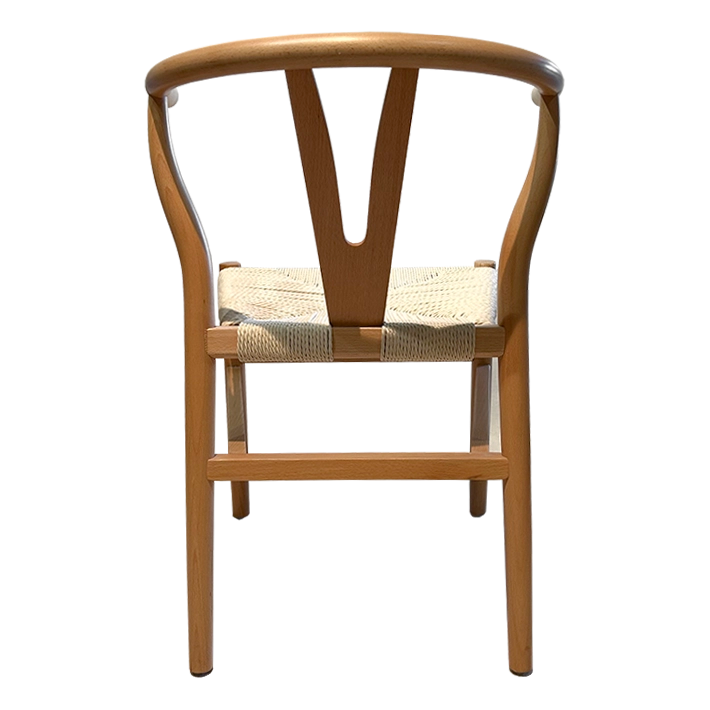 Alt Silla Bone fabricada con madera de haya con acabado natural y asiento de cuerda, ideal para Hogar, Eventos y Restauración EME Mobiliario