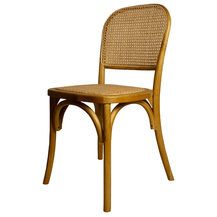 Alt Silla De Madera Natural. Silla Cannage. Fabricada de madera de olmo Sillas apilables EME Mobiliario