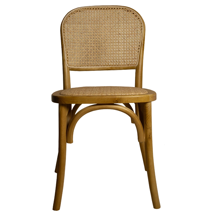 Alt Silla De Madera Natural. Silla Cannage. Fabricada de madera de olmo Sillas apilables EME Mobiliario