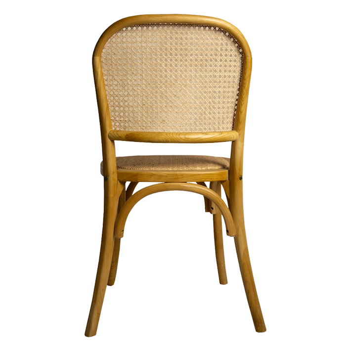 Alt Silla De Madera Natural. Silla Cannage. Fabricada de madera de olmo Sillas apilables EME Mobiliario