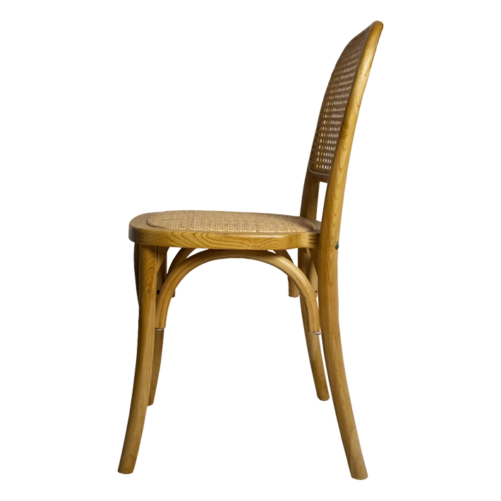 Alt Silla De Madera Natural. Silla Cannage. Fabricada de madera de olmo Sillas apilables EME Mobiliario