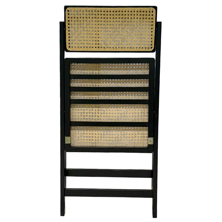 Silla Cannage Plegable Negra