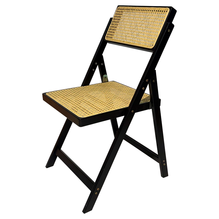 Silla Cannage Plegable Negra