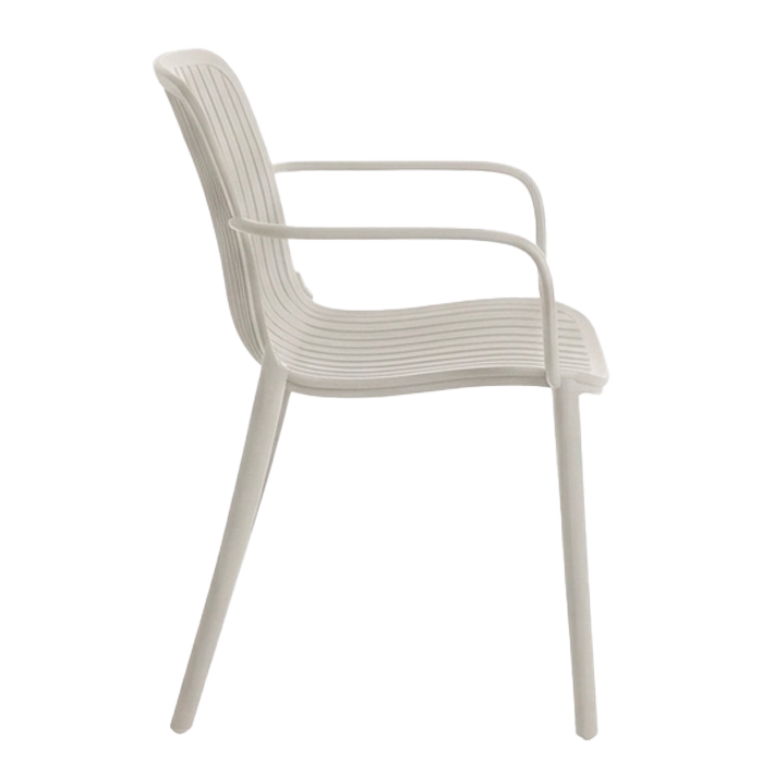 Alt Silla Capri de Color Beige, con estructura fabricada en polipropileno EME Mobiliario